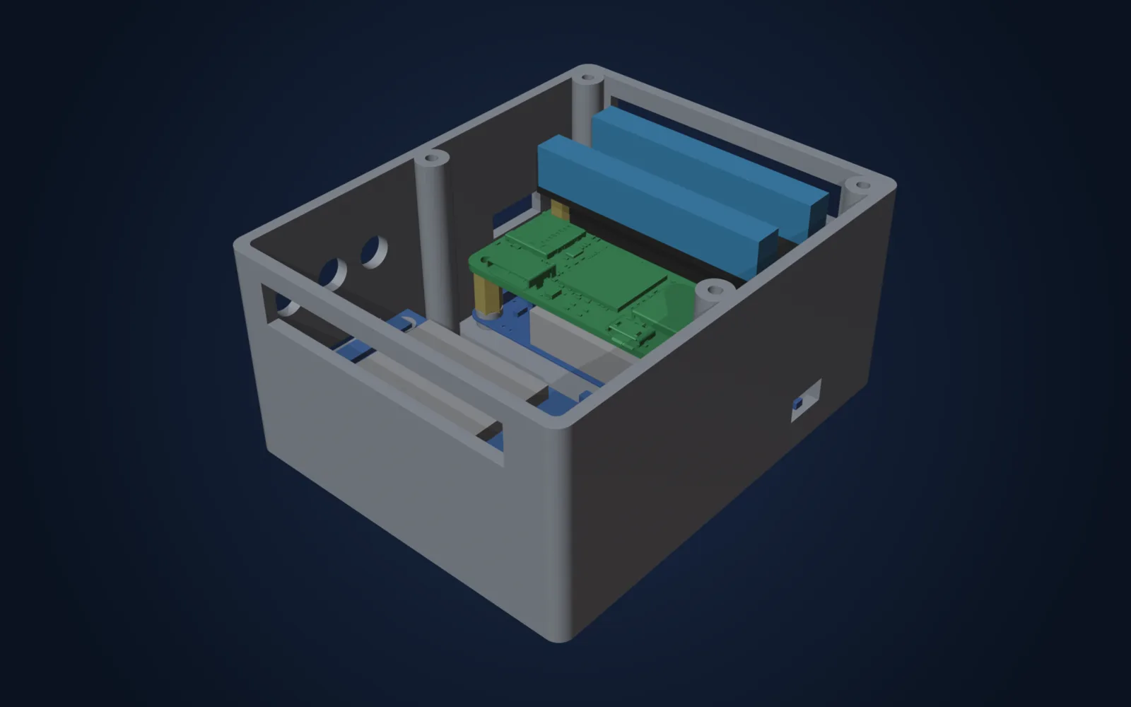 An enclosure for a Pi Zero 2 W with an LTE modem: project cover