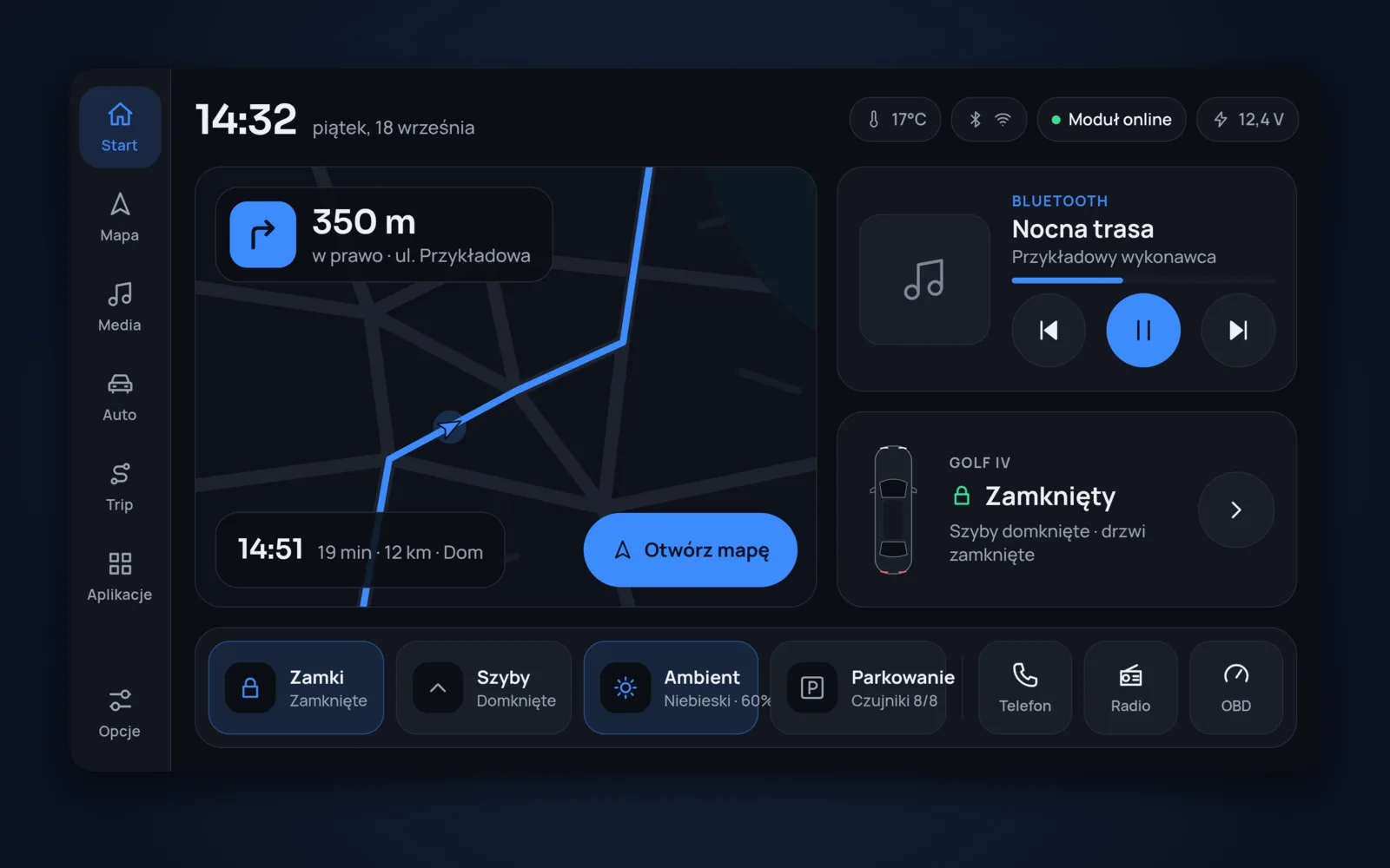 WireDrive — a launcher for an Android head unit: project cover