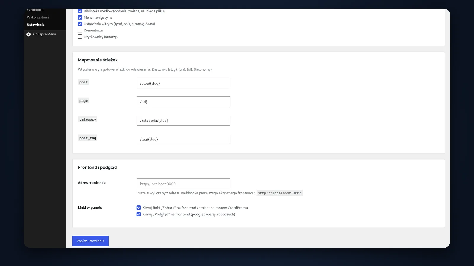 Ready-made paths and cache tags